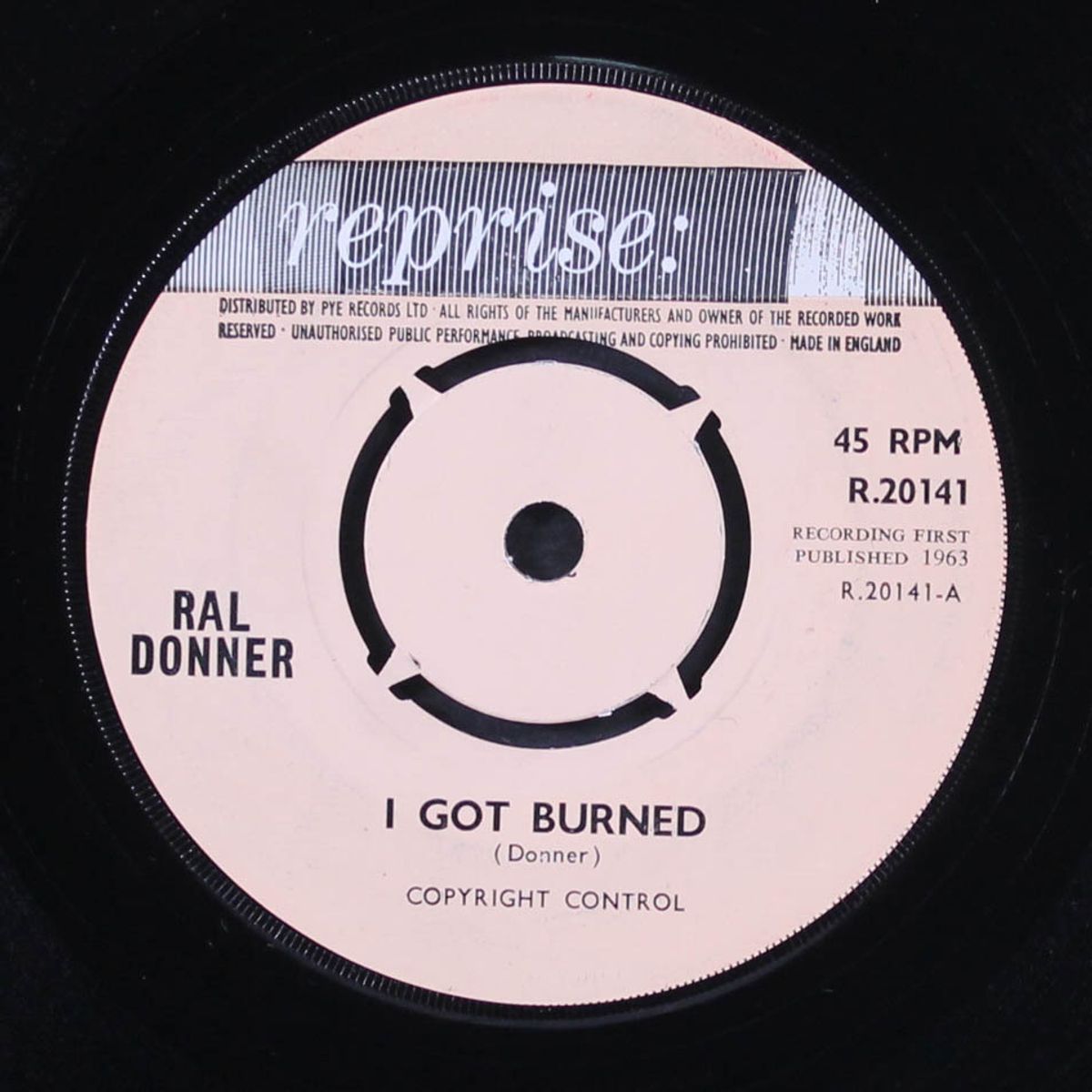 i got burned / a tear in my eye by RAL DONNER