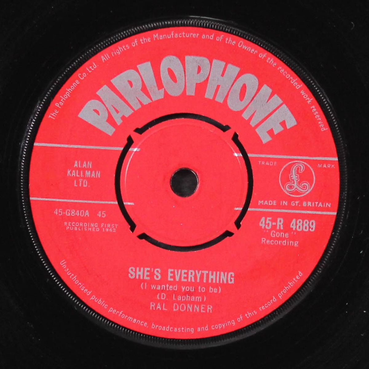 she's everything / i don't need you by RAL DONNER