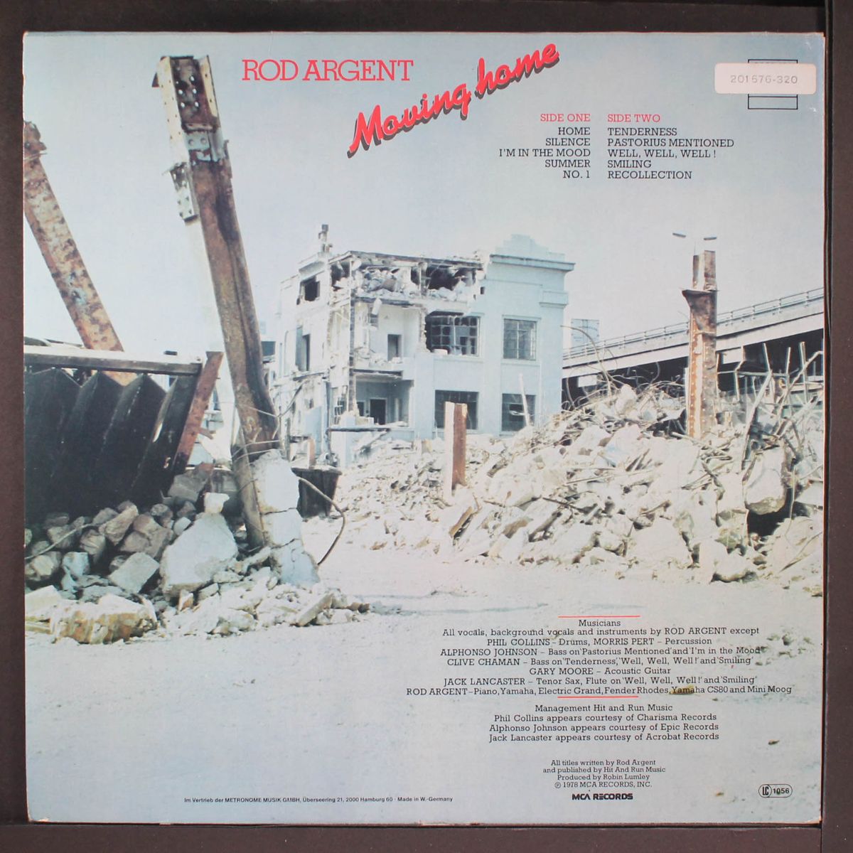 moving home by ROD ARGENT