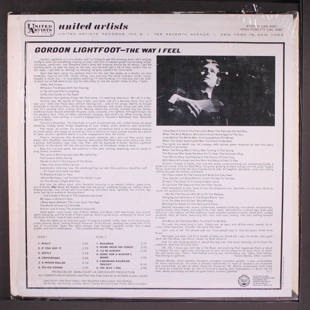 the way i feel by GORDON LIGHTFOOT