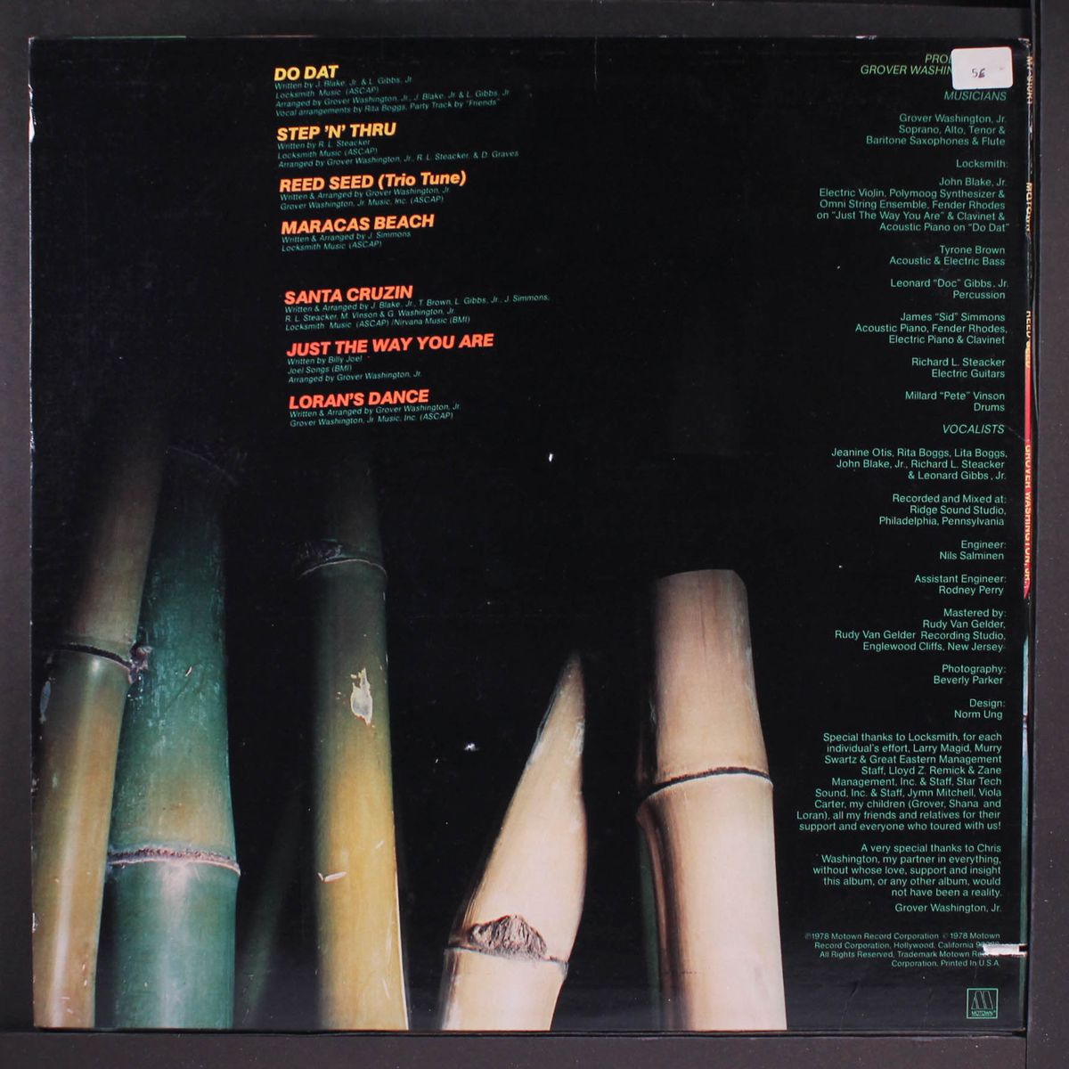 reed seed by GROVER WASHINGTON, JR.