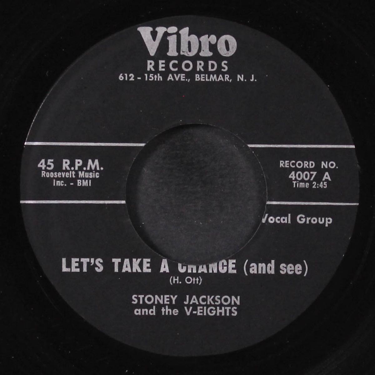 let's take a chance / hot water by STONEY JACKSON & V-EIGHTS