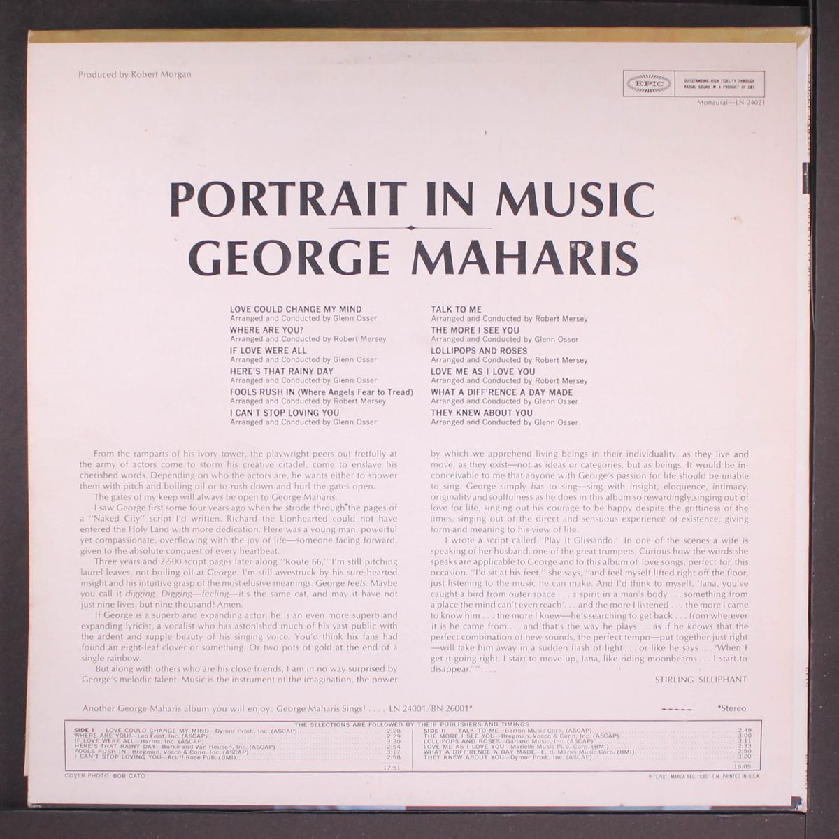 portrait in music by GEORGE MAHARIS