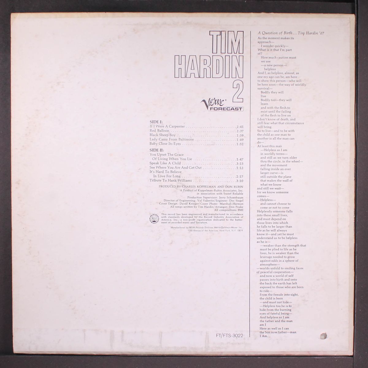 2 by TIM HARDIN