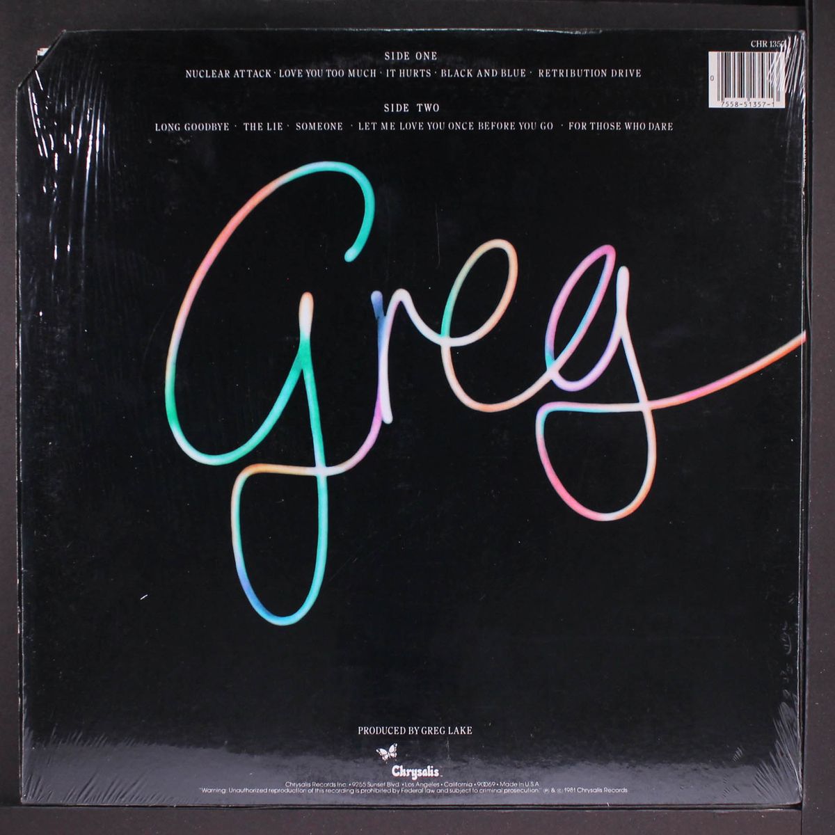 greg lake by GREG LAKE