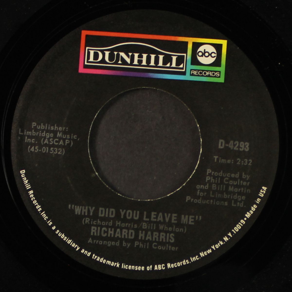my boy / why did you leave me by RICHARD HARRIS
