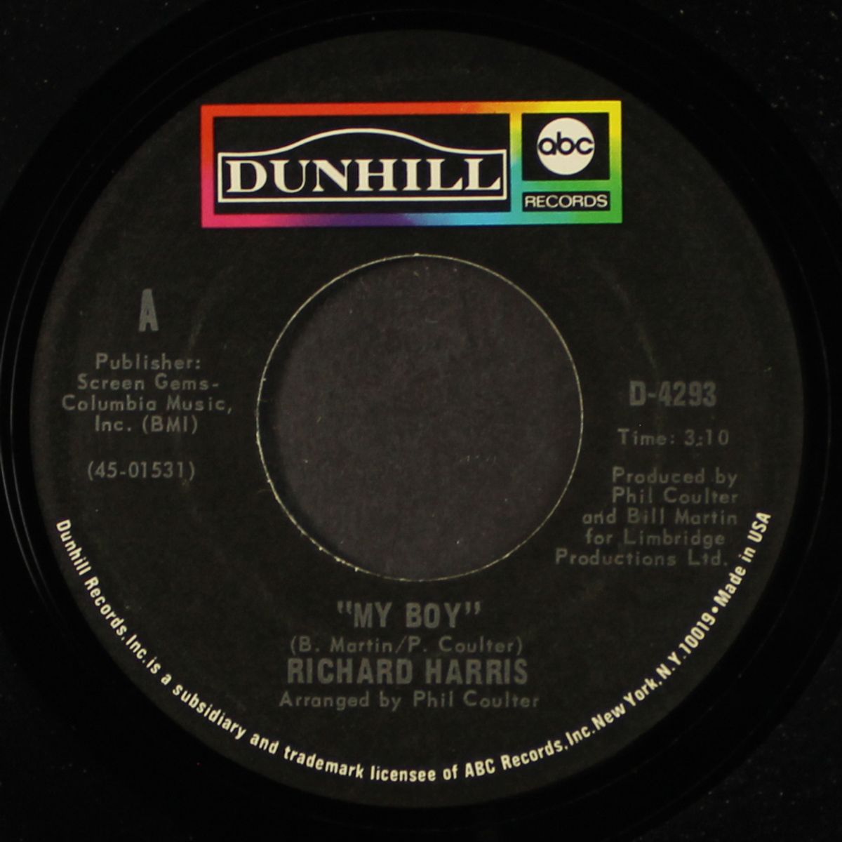 my boy / why did you leave me by RICHARD HARRIS