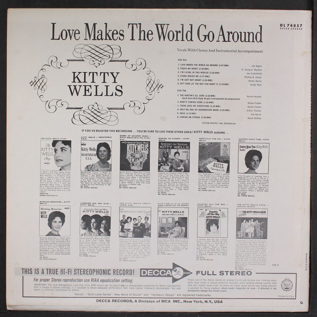 love makes the world go around by KITTY WELLS