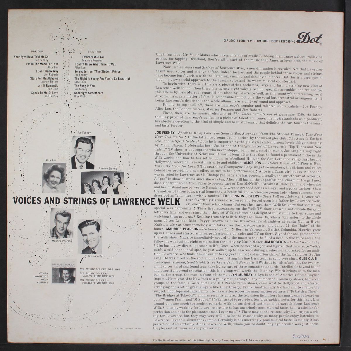 the voices and strings of by LAWRENCE WELK