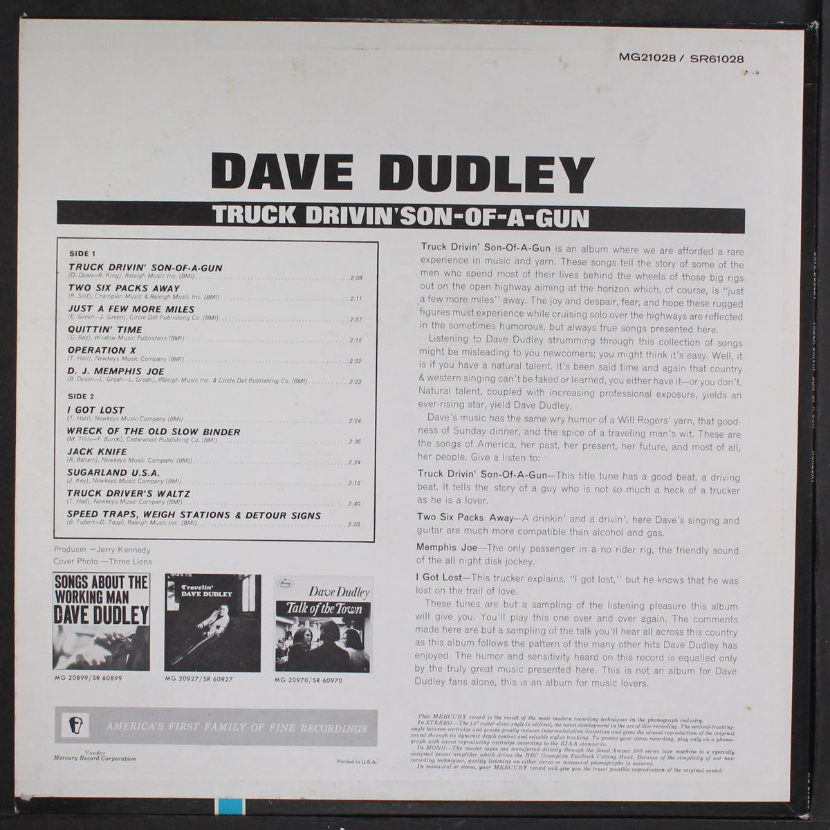 truck drivin' son-of-a-gun by DAVE DUDLEY