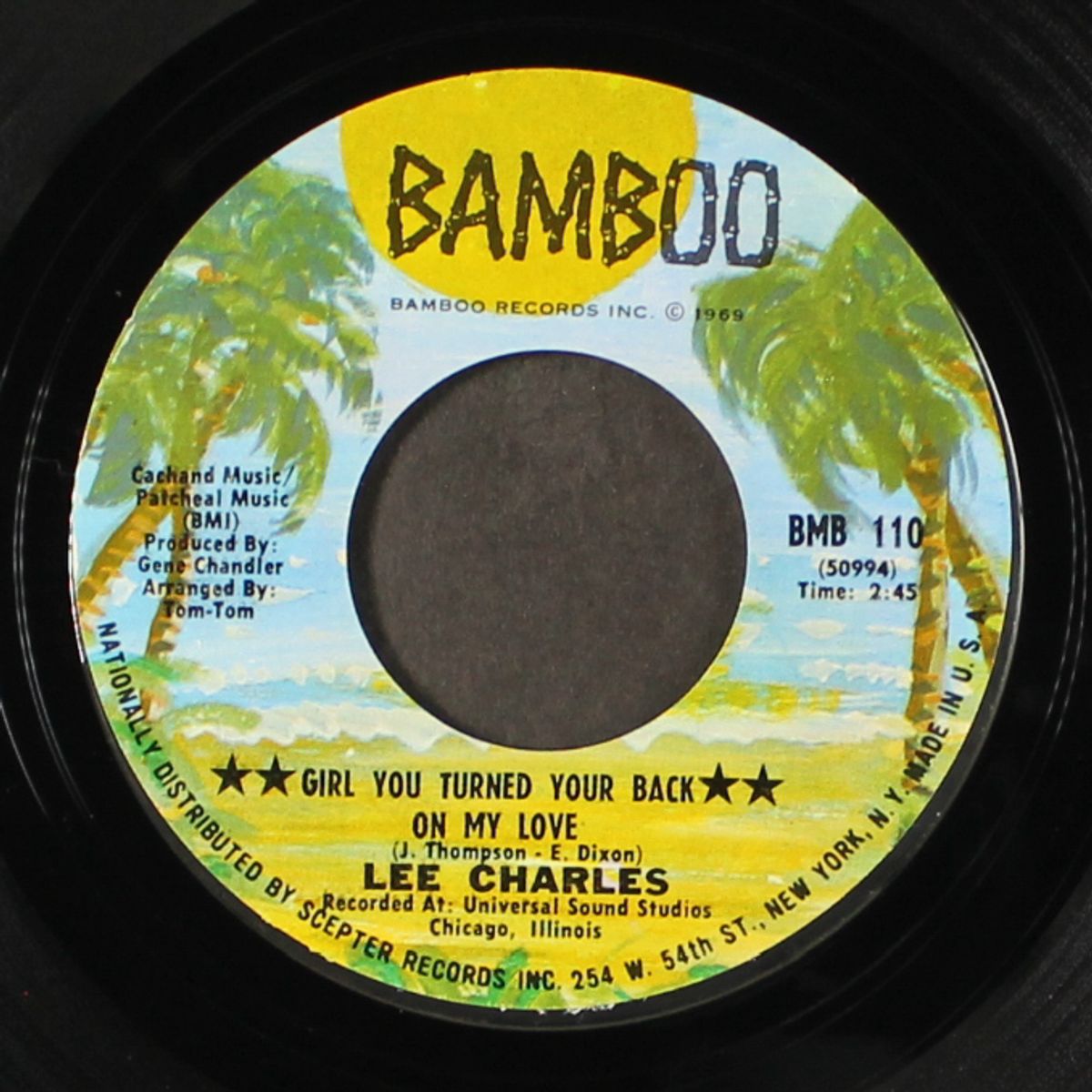 girl you turned your back on my love / you can't get away by LEE CHARLES