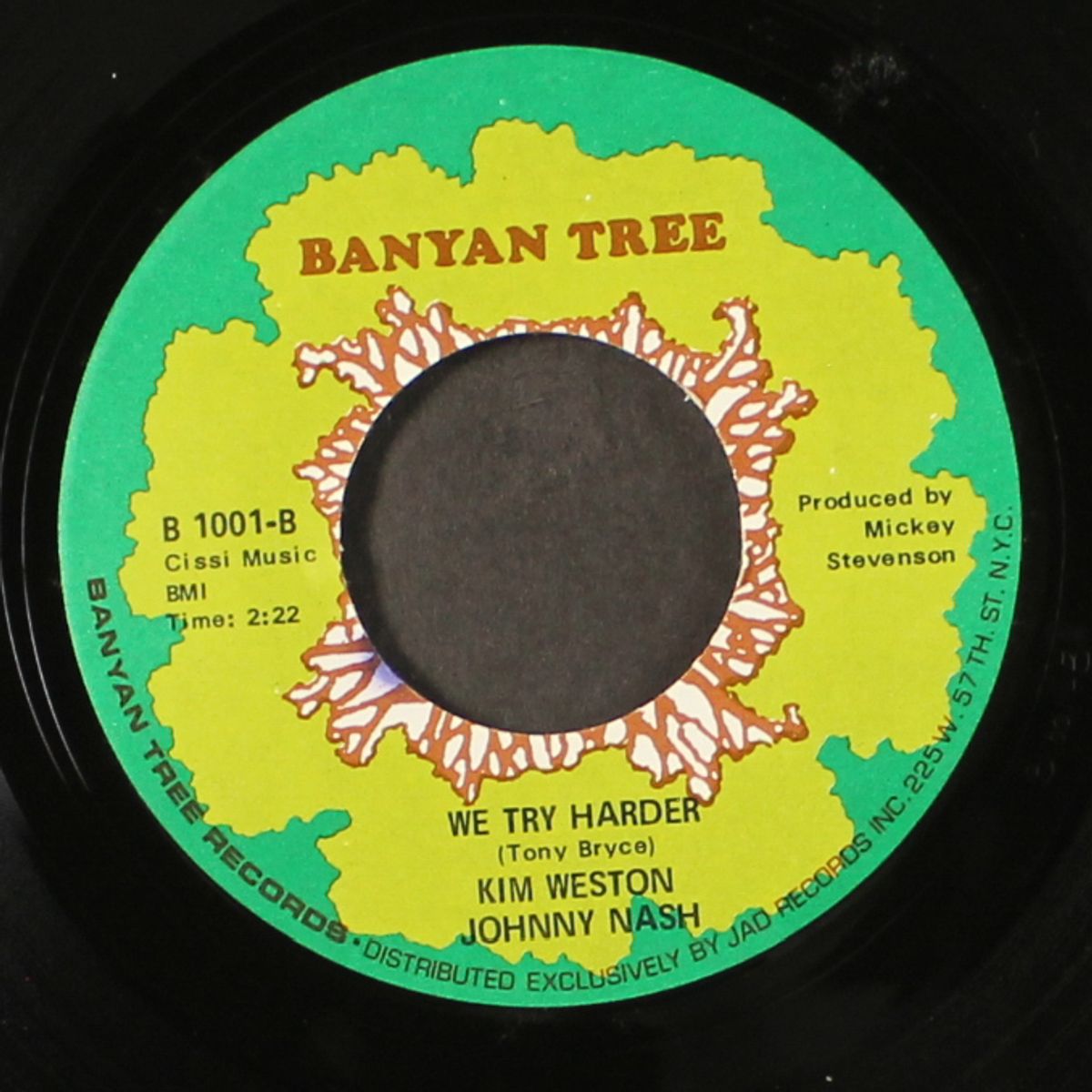 my time / we try harder by KIM WESTON & JOHNNY NASH