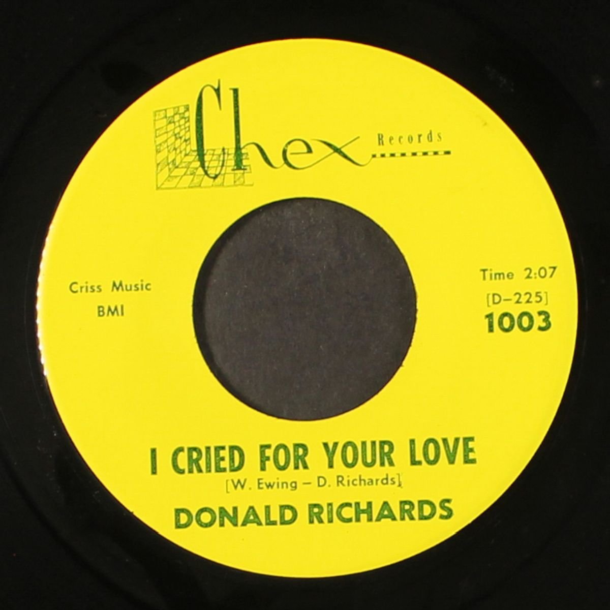 i cried for your love / hello operator by DONALD RICHARDS & GROUP