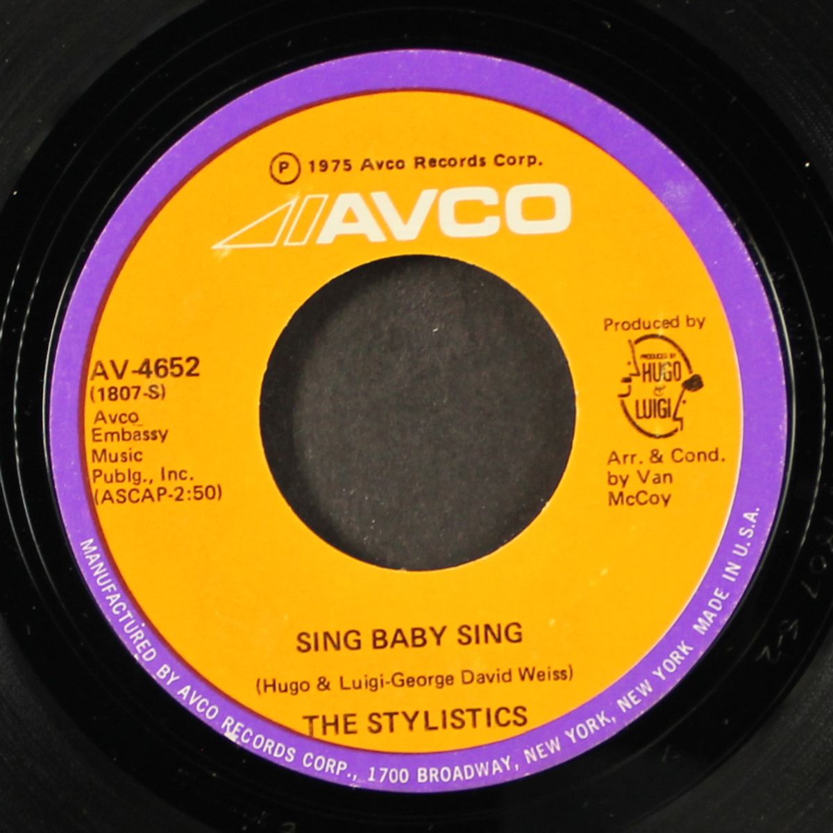 thank you baby / sing baby sing by STYLISTICS