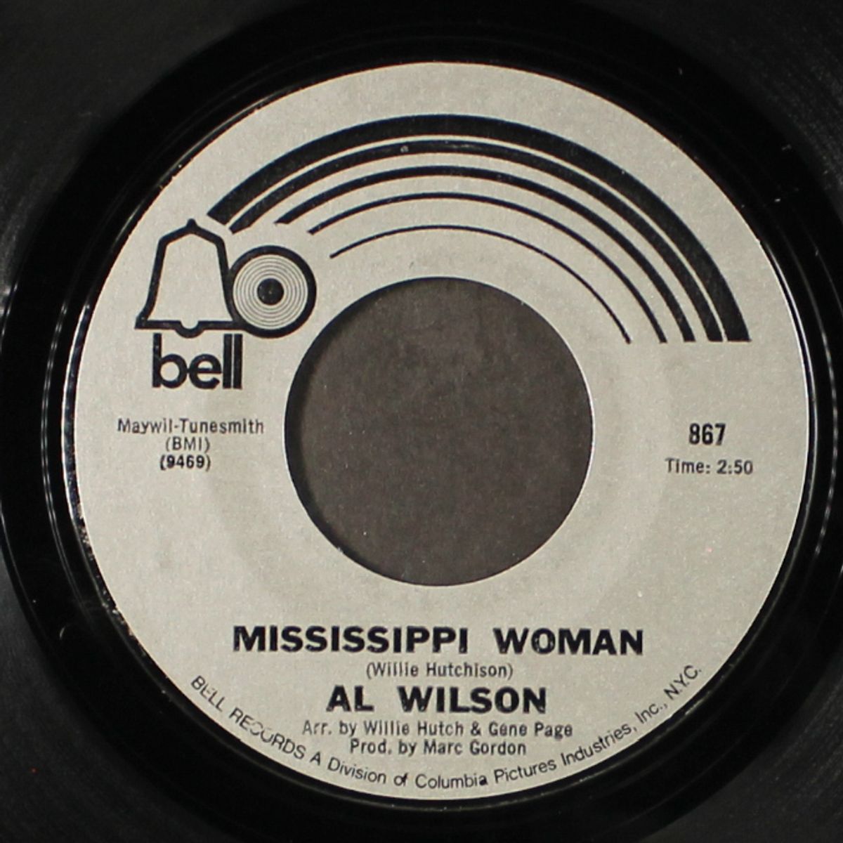 sometimes a man must cry / mississippi woman by AL WILSON