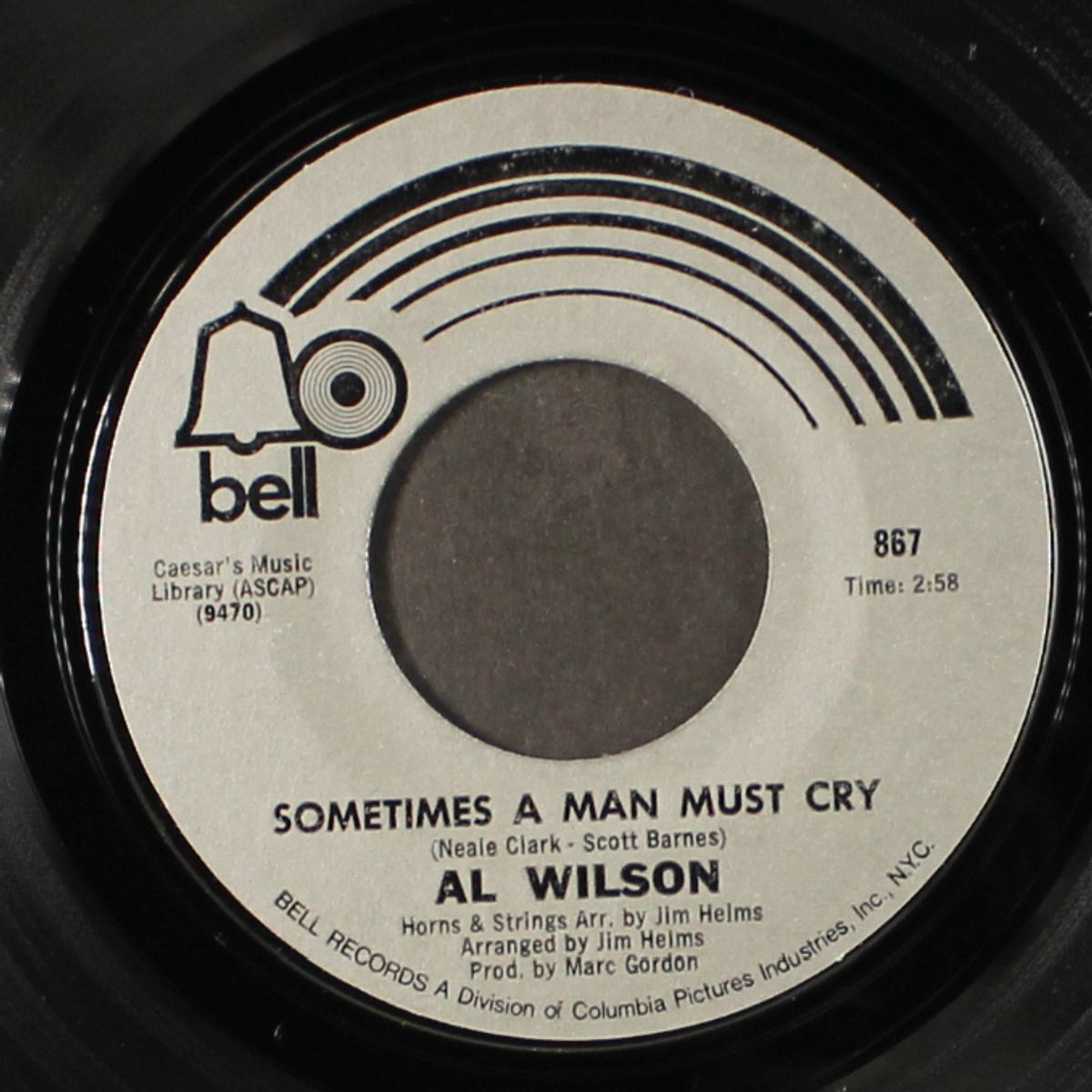 sometimes a man must cry / mississippi woman by AL WILSON