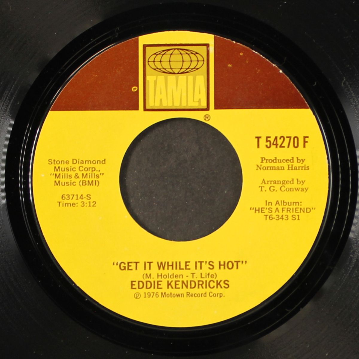 get it while it's hot / never gonna leave you by EDDIE KENDRICKS