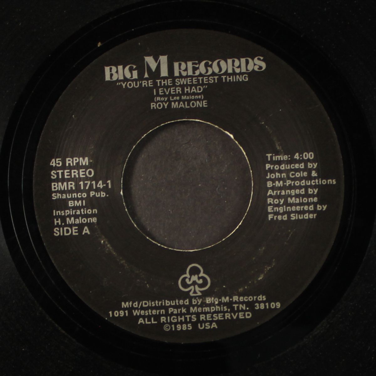you're the sweetest thing i ever had / instro by ROY MALONE