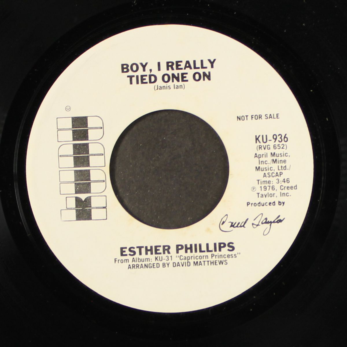 boy i really tied one on by ESTHER PHILLIPS