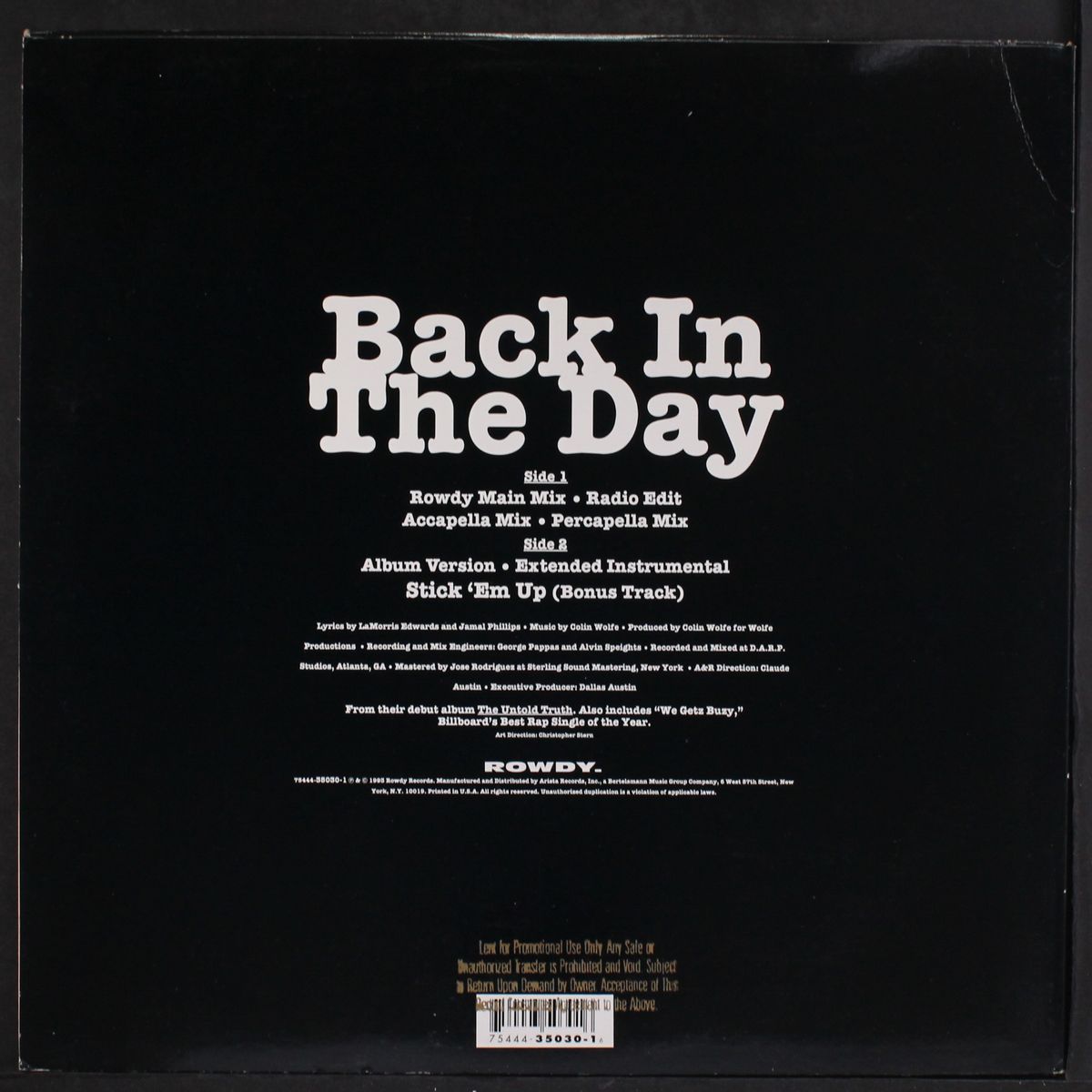 back in the day / stick em' up by ILLEGAL