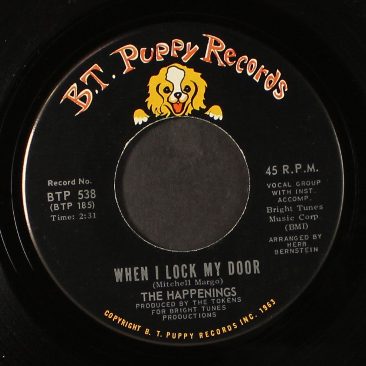music music music / when i lock my door by HAPPENINGS