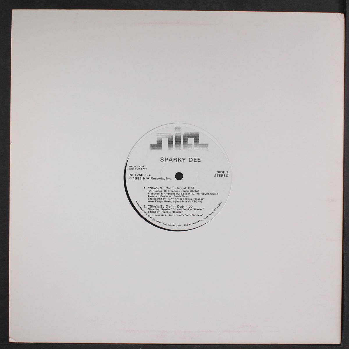 he's my dj / she's so def by SPARKY DEE
