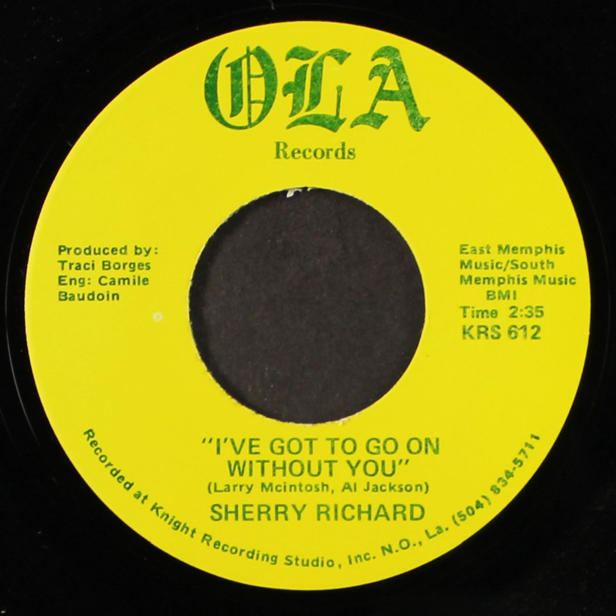 dancin' music / i've got to go on without you by SHERRY RICHARD