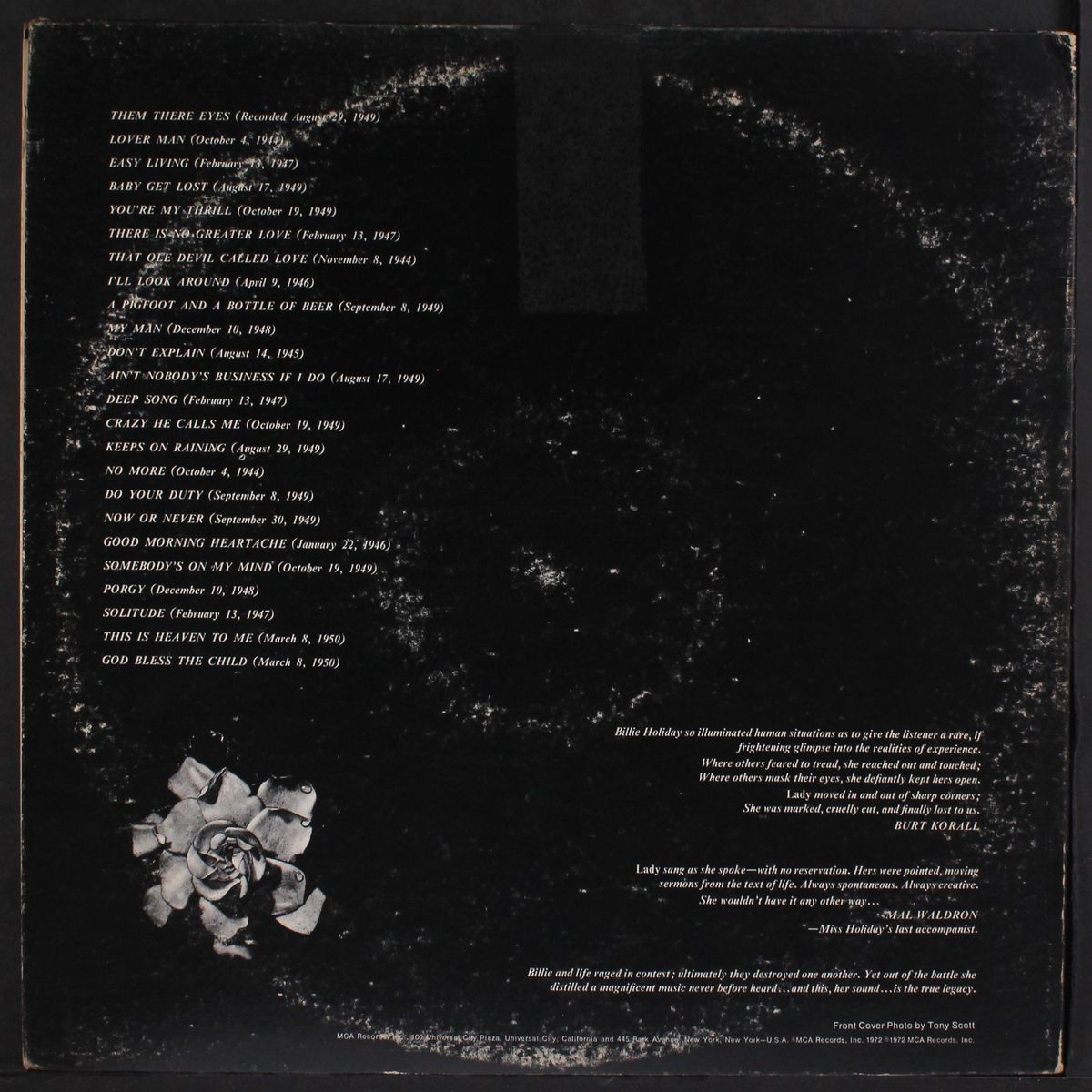 the billie holiday story by BILLIE HOLIDAY