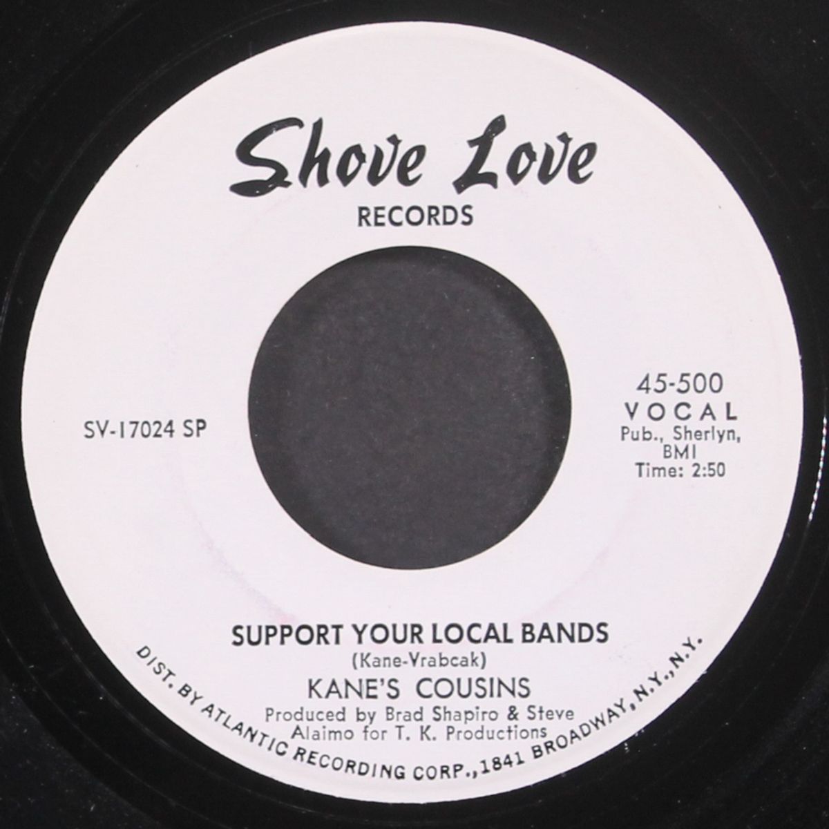 take your love (and shove it) / support your local bands by KANE'S COUSINS