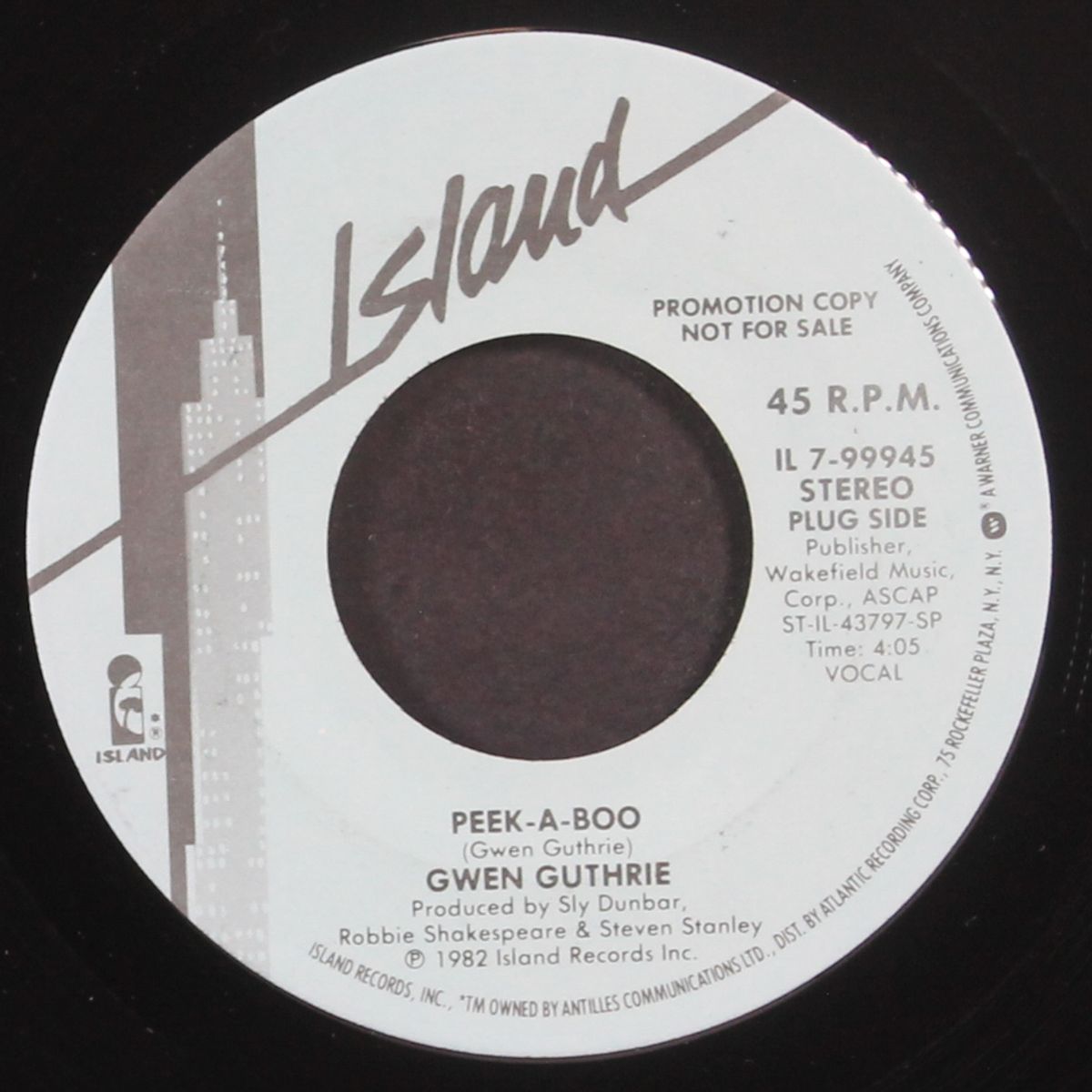 peek-a-boo / instrumental by GWEN GUTHRIE