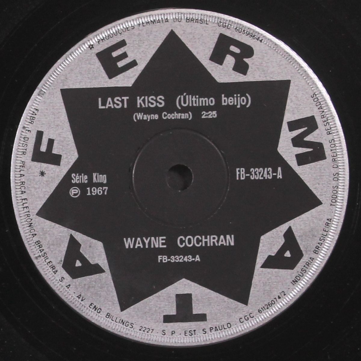 last kiss / i dreamed i gambled i lost by WAYNE COCHRAN