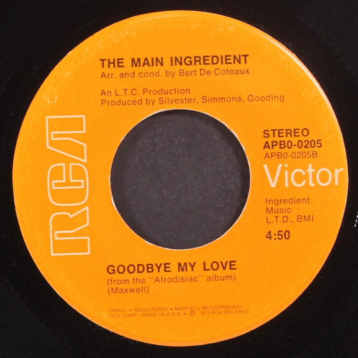 just don't want to be lonely / goodbye my love by MAIN INGREDIENT
