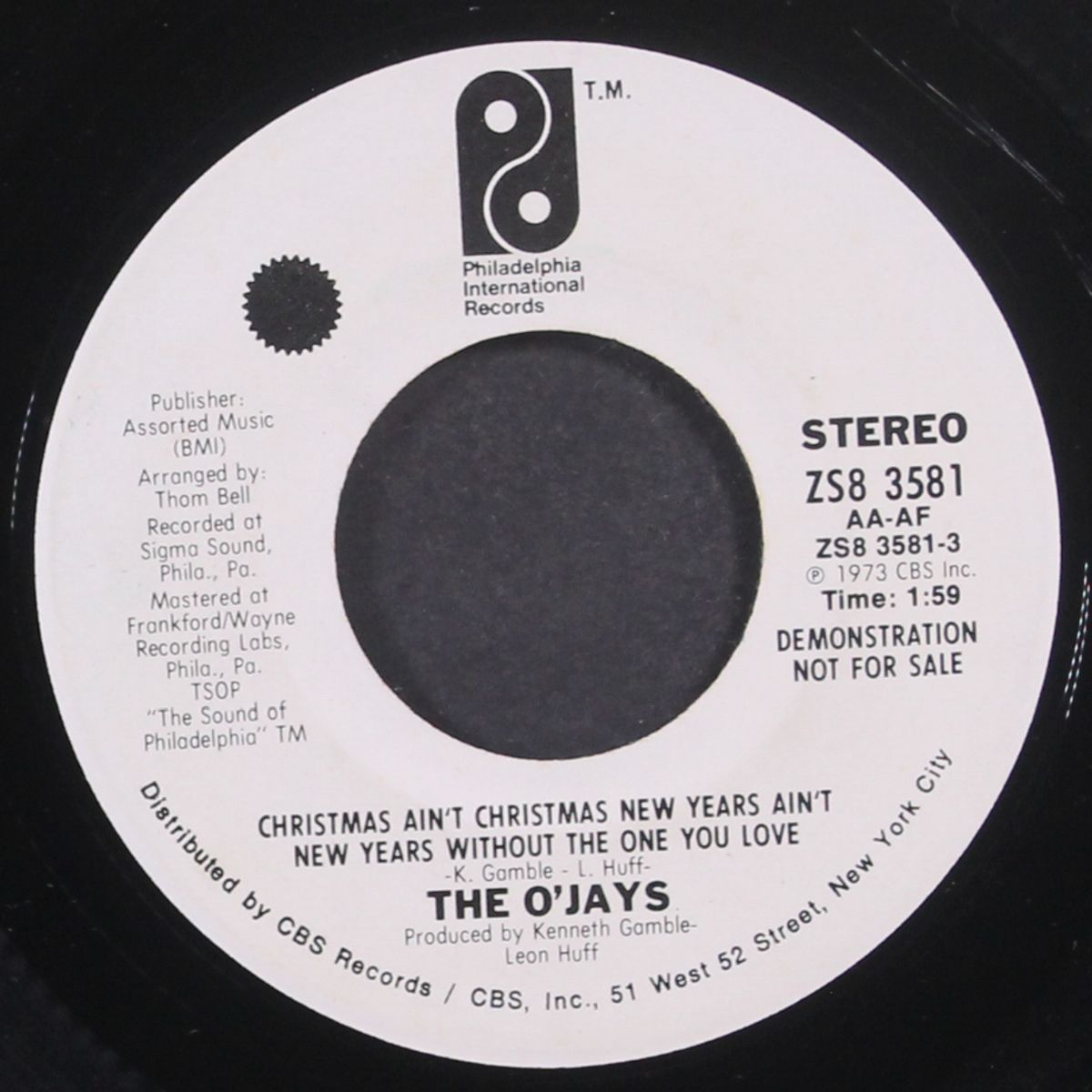 christmas ain't christmas... / mono by O'JAYS