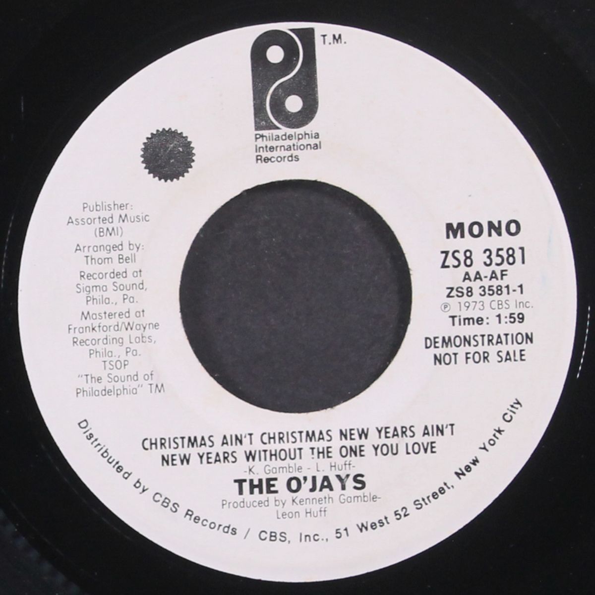 christmas ain't christmas... / mono by O'JAYS