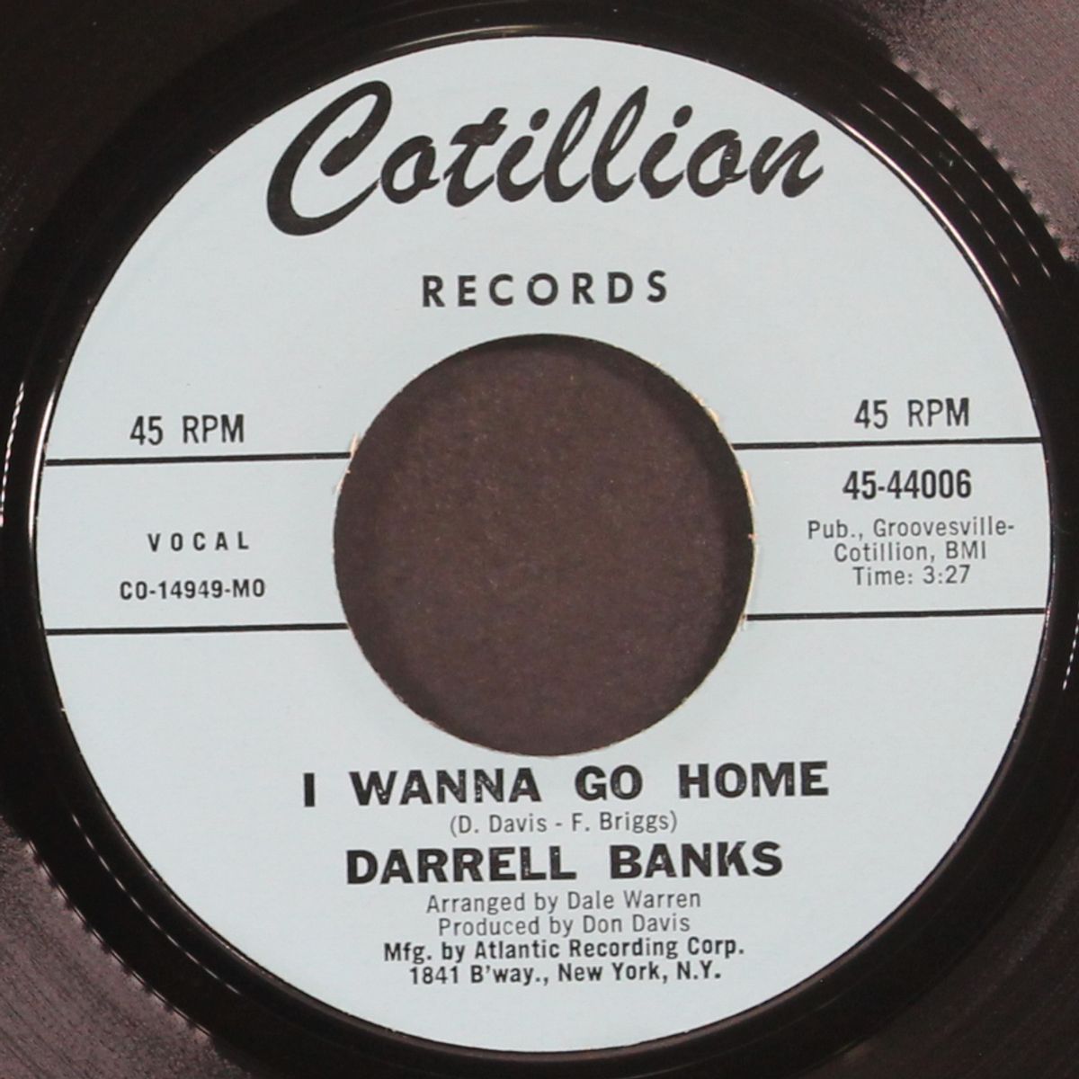 the love of my woman / i wanna go home by DARRELL BANKS
