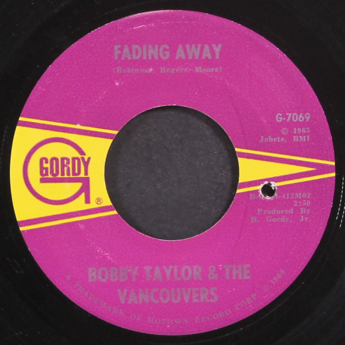 does your mama know about me / fading away by BOBBY TAYLOR & VANCOUVERS