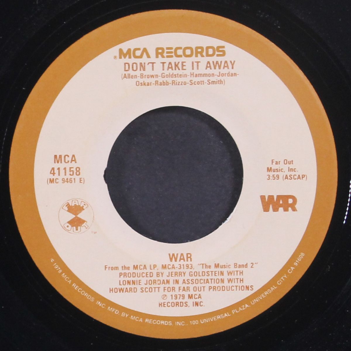 the music band 2 / don't take it away by WAR