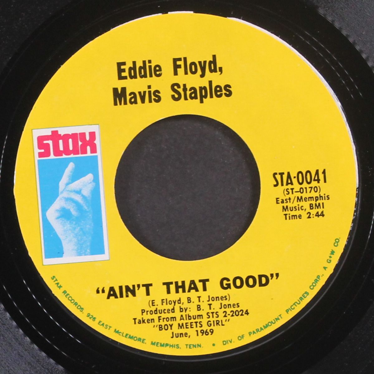 never, never let you go / ain't that good by EDDIE FLOYD & MAVIS STAPLES