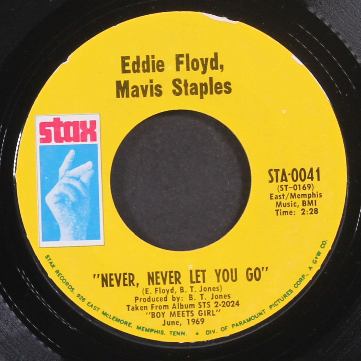 never, never let you go / ain't that good by EDDIE FLOYD & MAVIS STAPLES