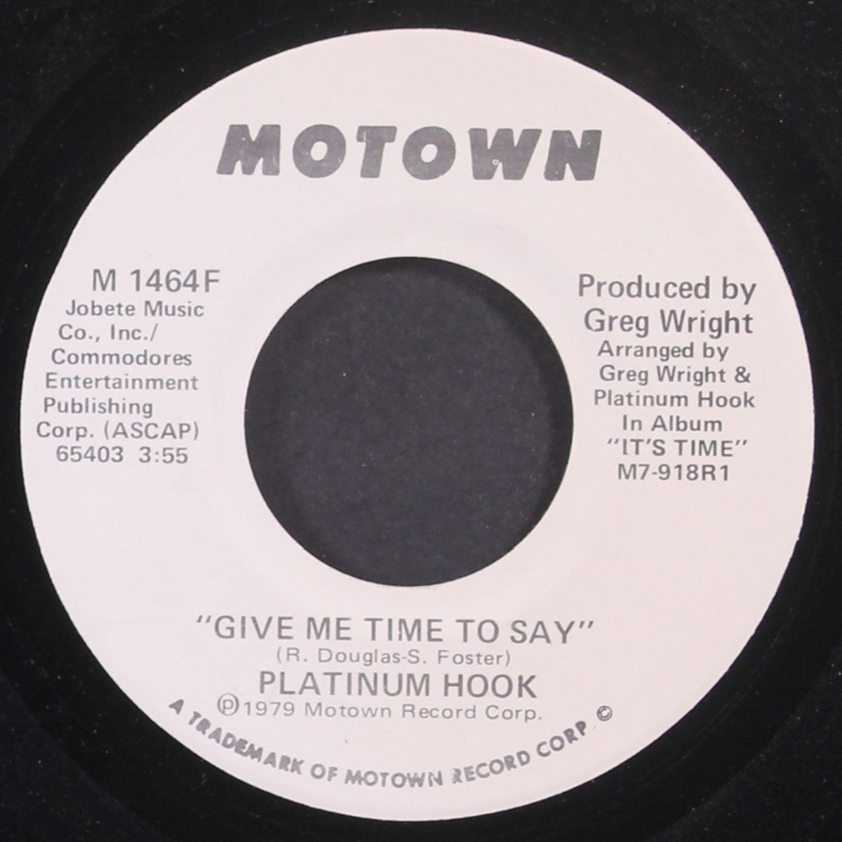 give me time to say / same by PLATINUM HOOK