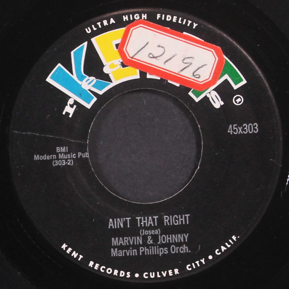 cherry pie / ain't that right by MARVIN & JOHNNY