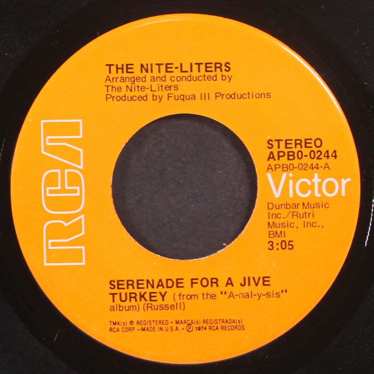 serenade for a jive turkey / pee-foul by NITE-LITERS