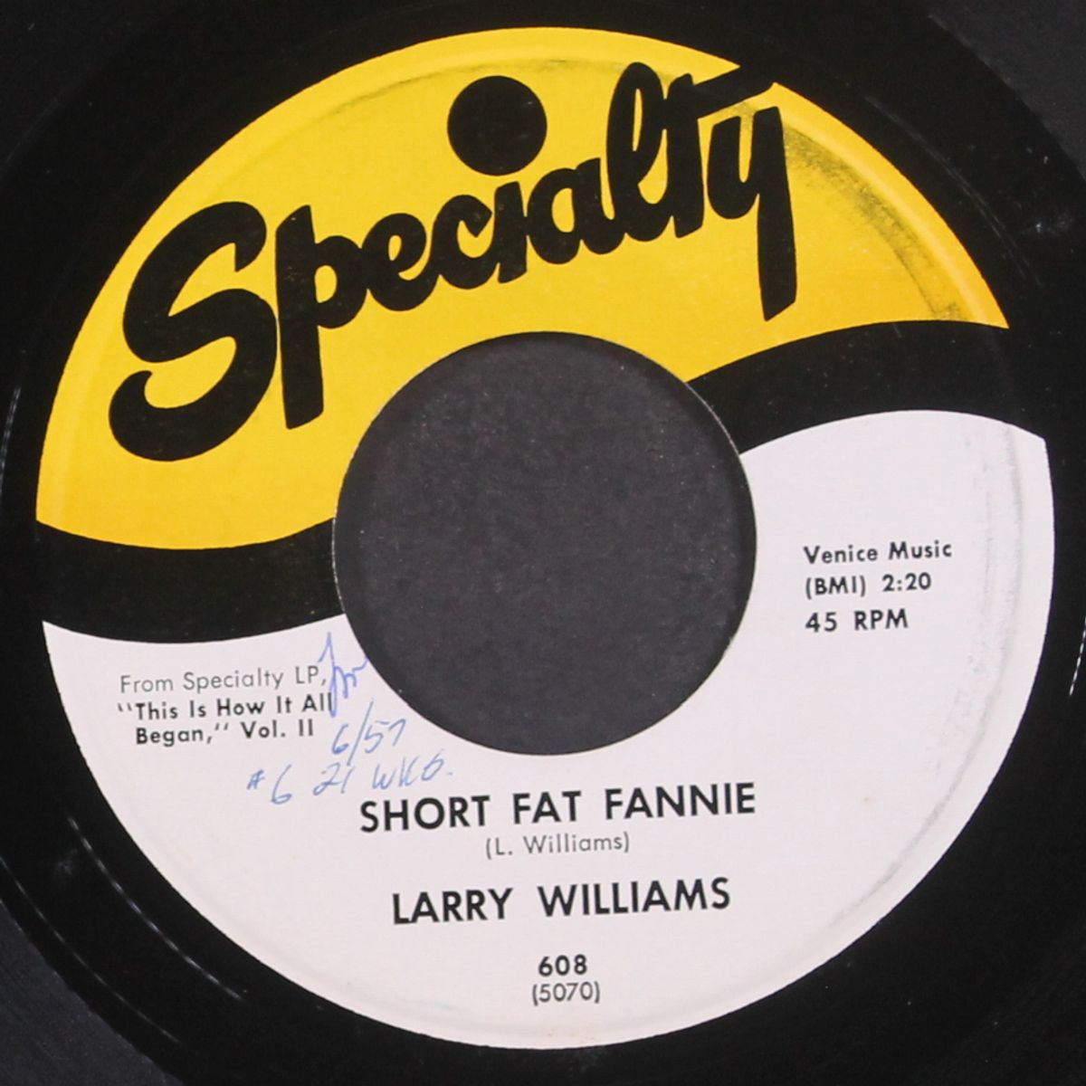 short fat fannie / high school dance by LARRY WILLIAMS