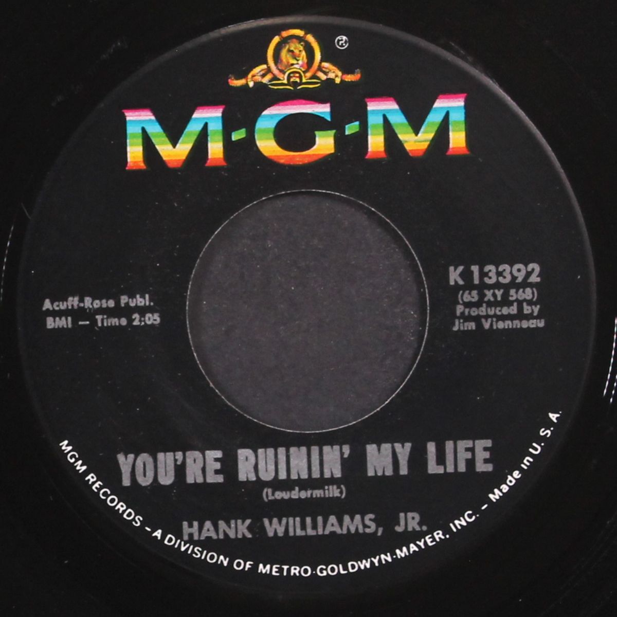 you're ruinin' my life / pecos bill by HANK WILLIAMS, JR.