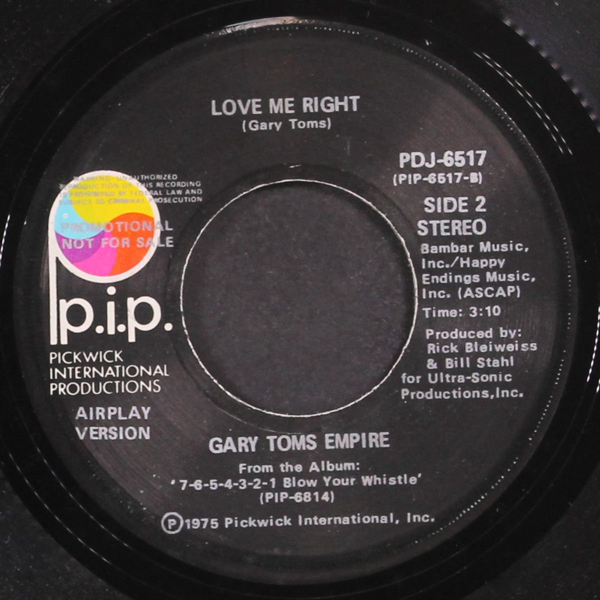 love me right (disco version) / airplay version by GARY TOMS EMPIRE