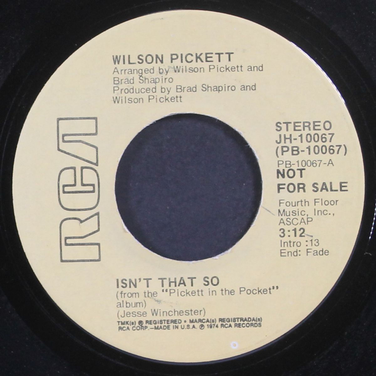 isn't that so / mono by WILSON PICKETT