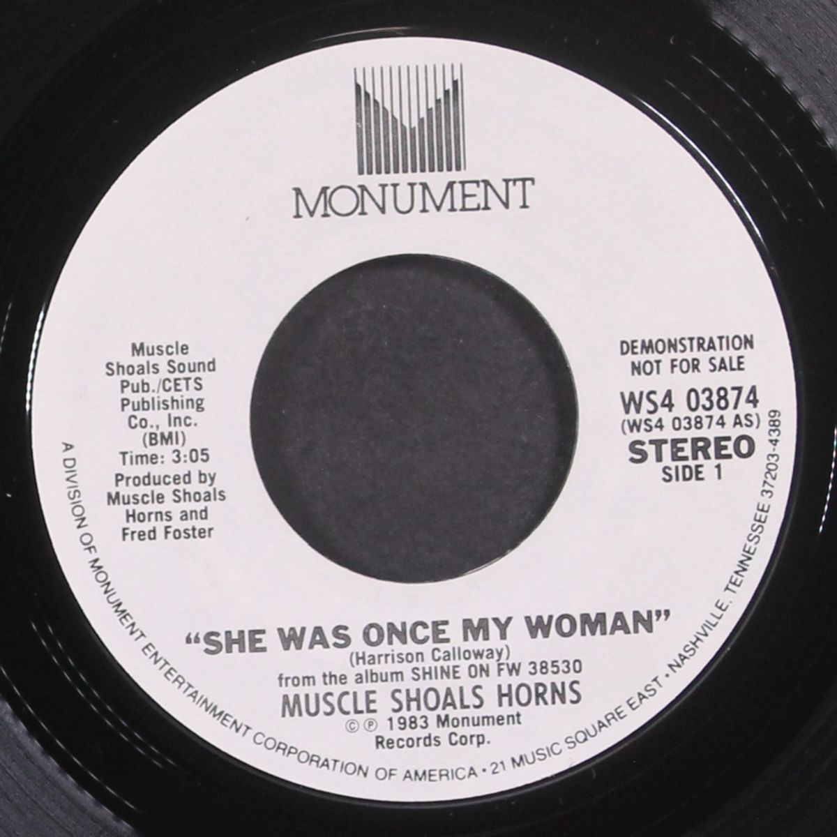 she was once my woman / shoalin' by MUSCLE SHOALS HORNS