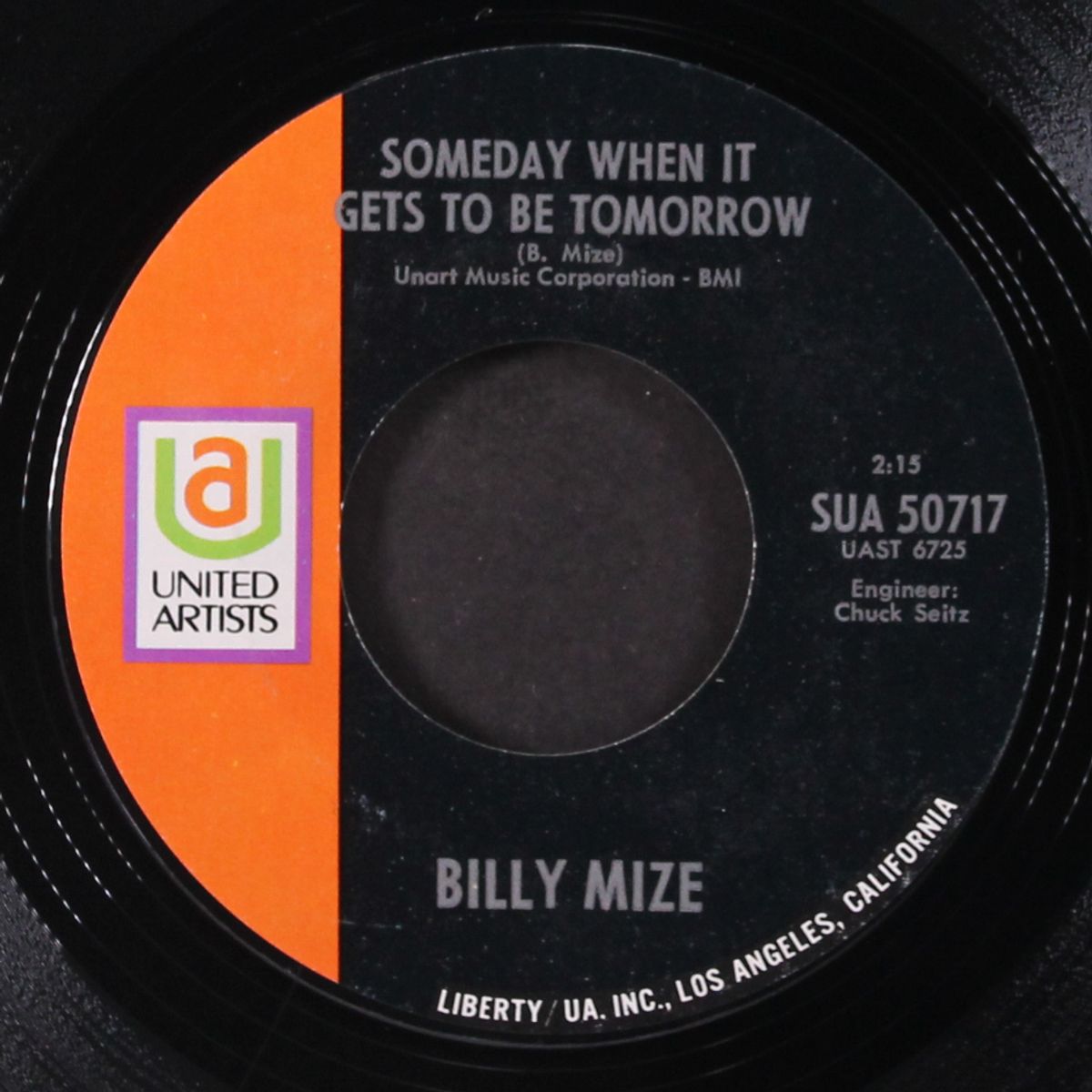 beer drinking, honky tonkin' blues / someday when it gets to be tomorrow by BILLY MIZE