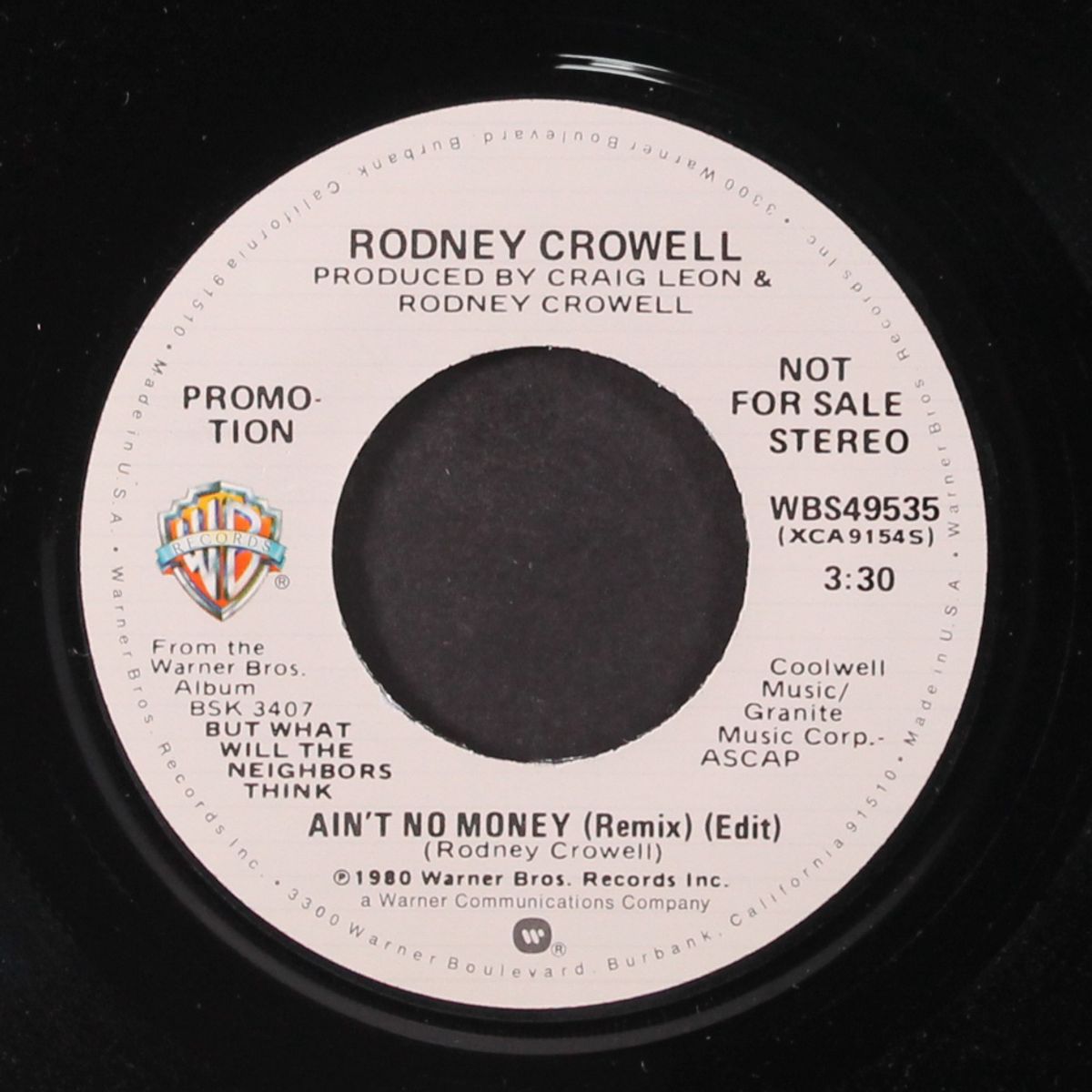 ain't no money / mono by RODNEY CROWELL