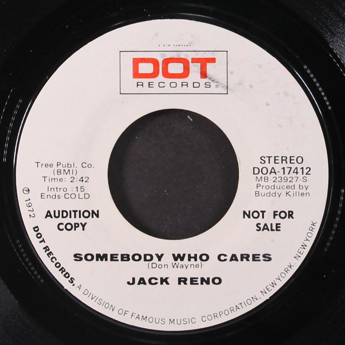 mrs. miller was a pretty woman / somebody who cares by JACK RENO